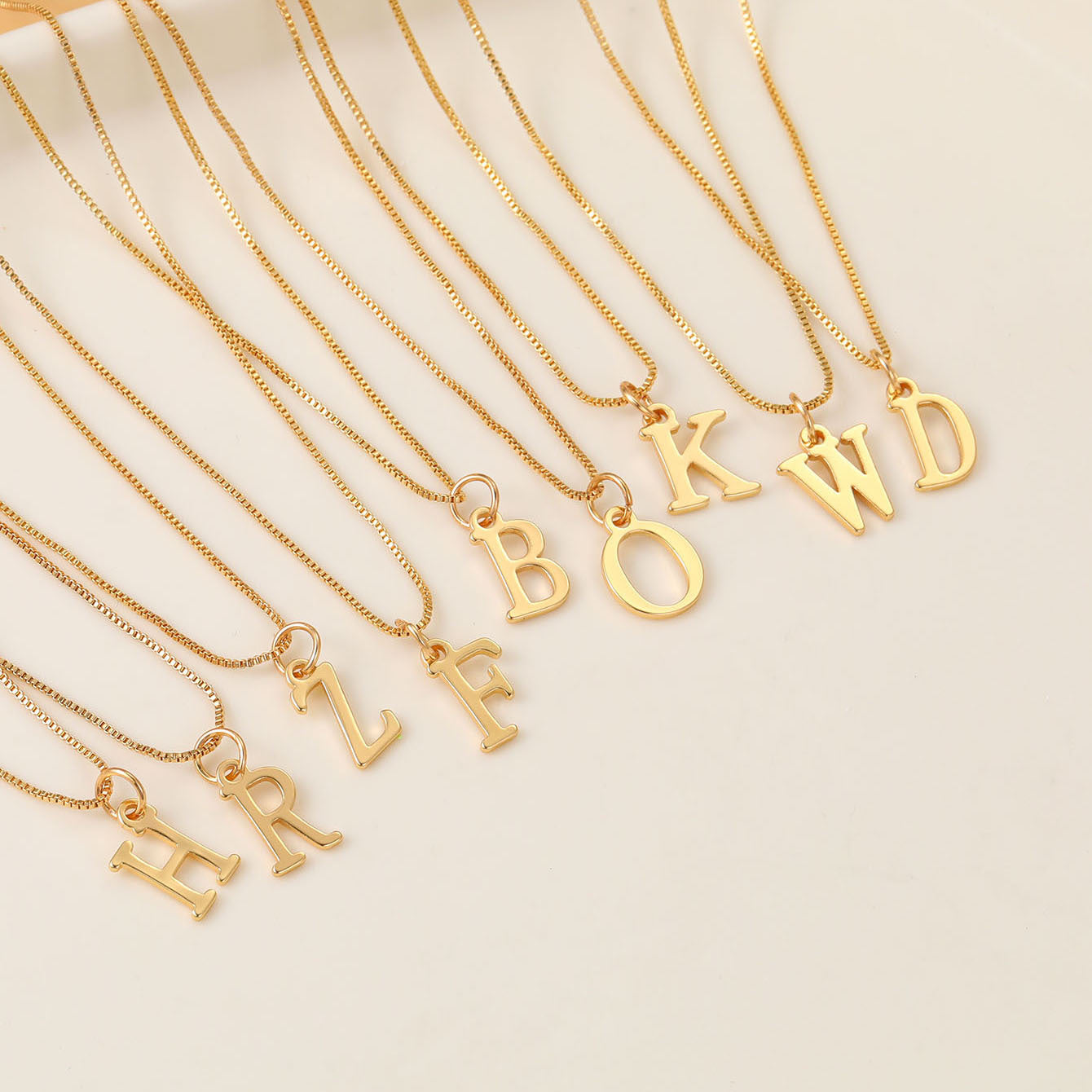 Initials Gold Plated - Necklace