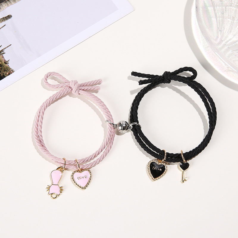 Love Cat Magnetic Bracelet Set Of 2 - Style 1