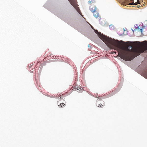 Mountain Pink Magnetic Bracelet Set Of 2