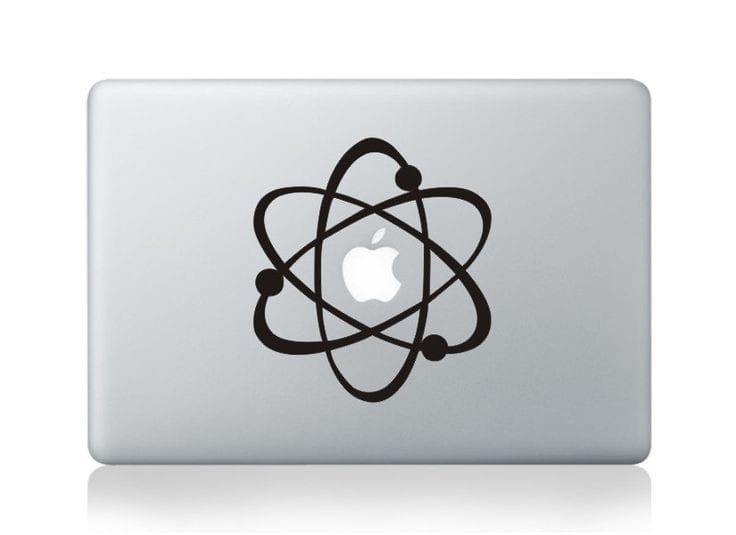 Atoms & Electrons Laptop - Decals Style 1