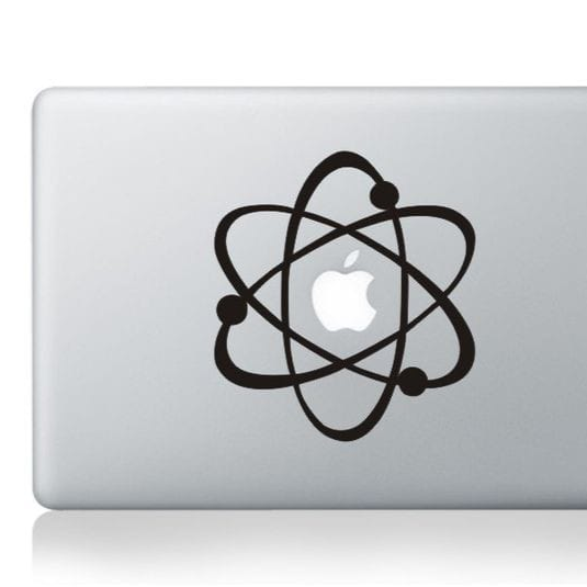 Atoms & Electrons Laptop - Decals Style 1