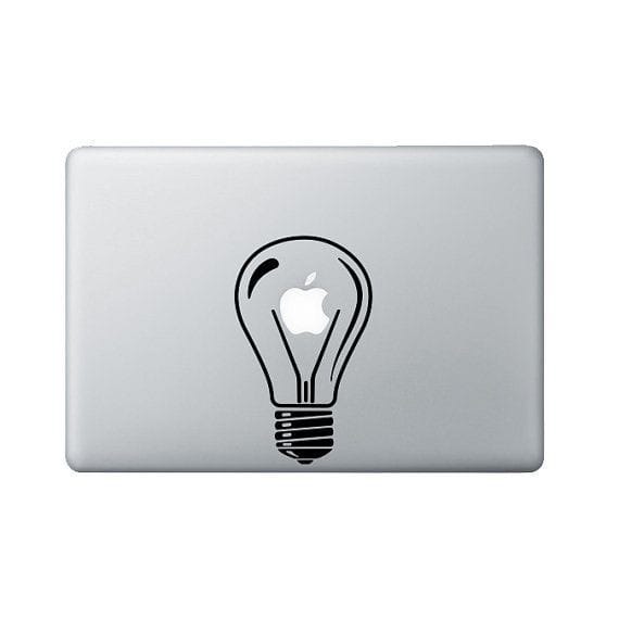 Light Up Bulb Laptop - Decals