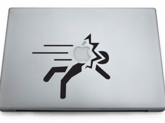 Fight On Apple Laptop - Decals