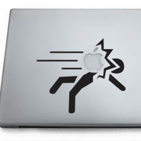 Fight On Apple Laptop - Decals