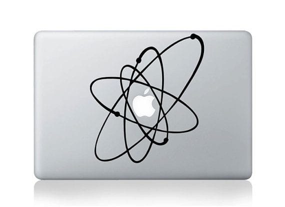 Atoms & Electrons Laptop - Decals Style 2