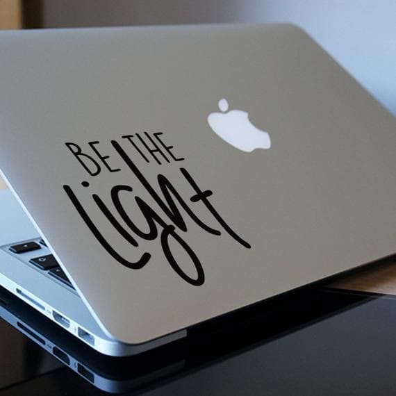 Be The Light Laptop - Decals