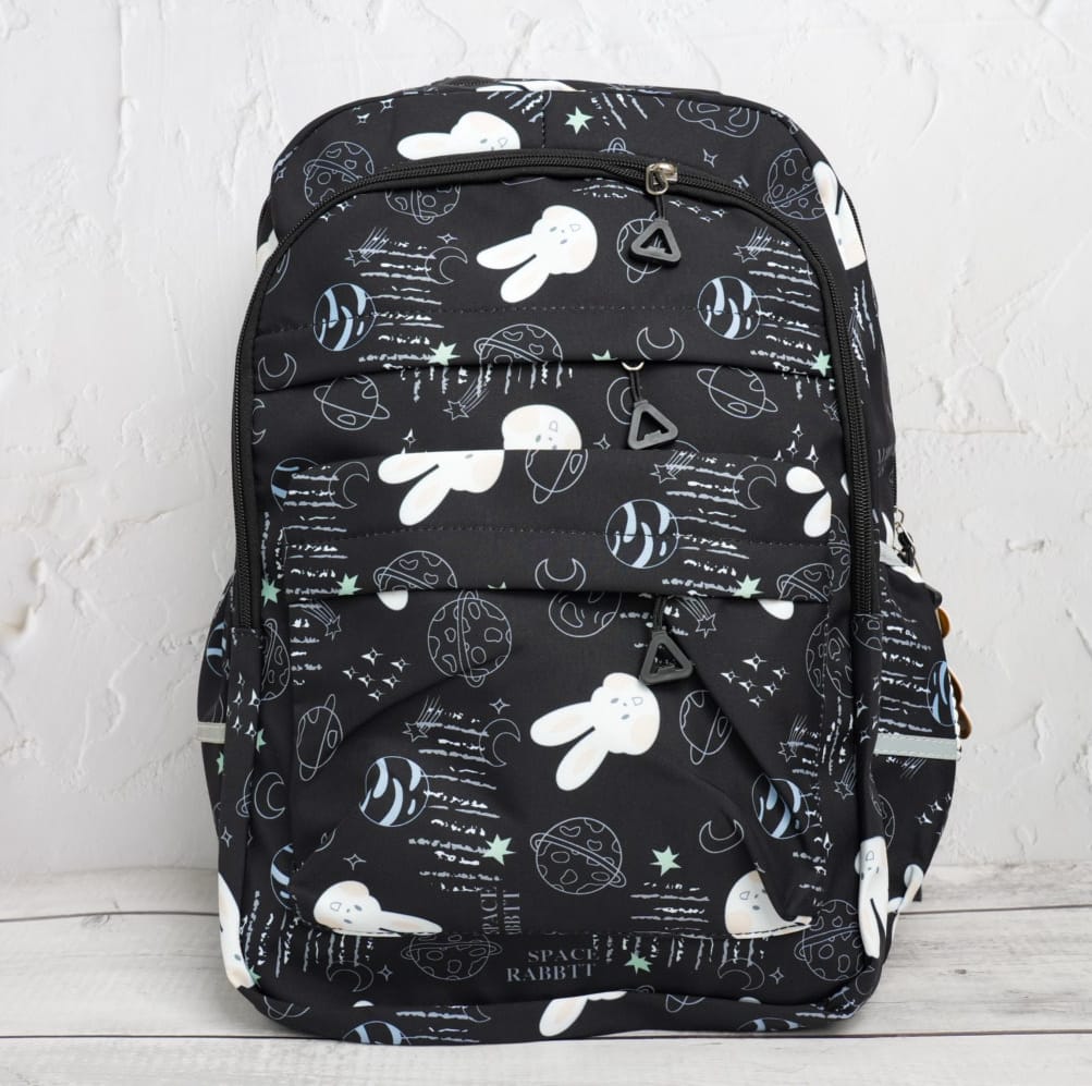 Cute Bunny Black - Backpack