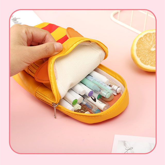 Cute Fox Soft Zipper - Large Pouch