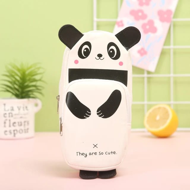 Cute Panda Soft Zipper - Large Pouch