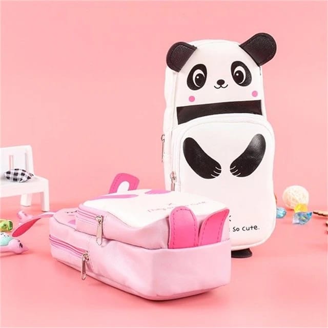 Cute Panda Soft Zipper - Large Pouch