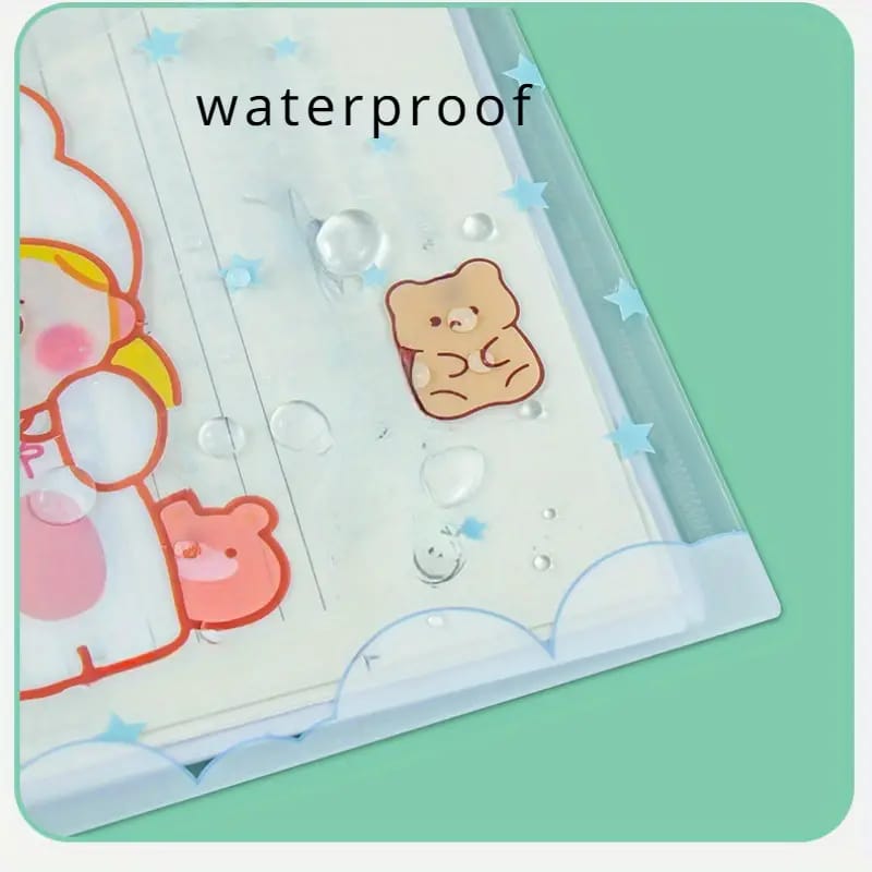 Nice Day Cute Boy &amp; Girl Grid  - Document Folder Large Pouch