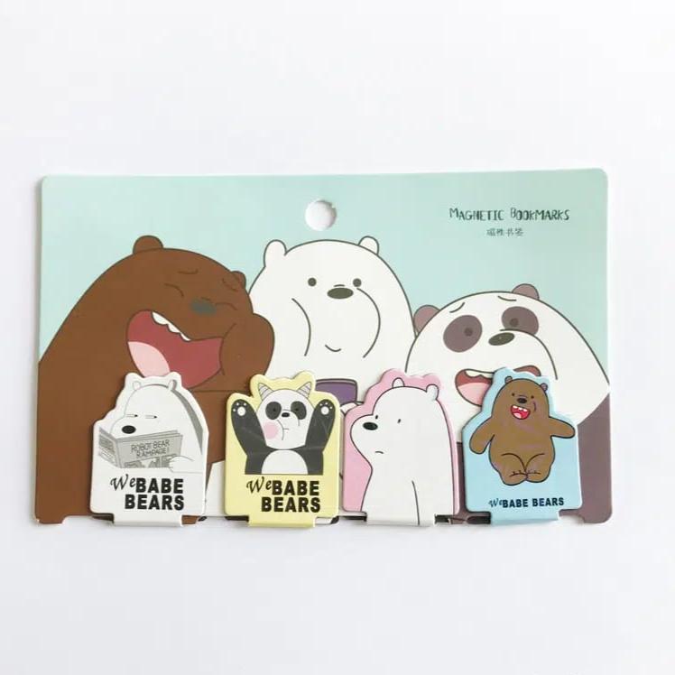 Babe Bears Magnetic - Bookmark Set Of 4