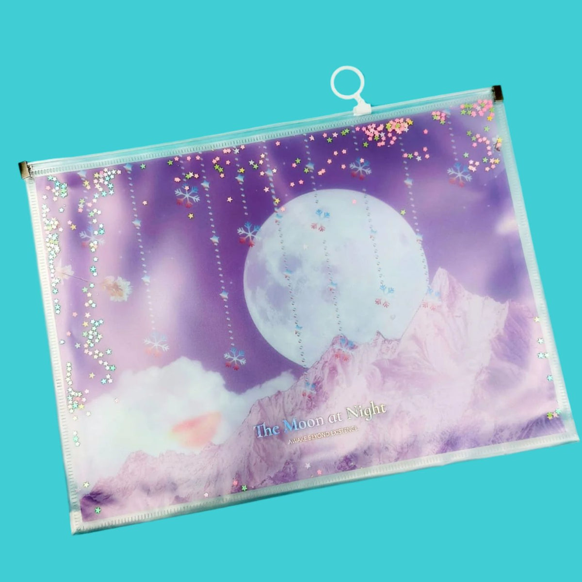 The Moon At Night Document Folder Large Pouch