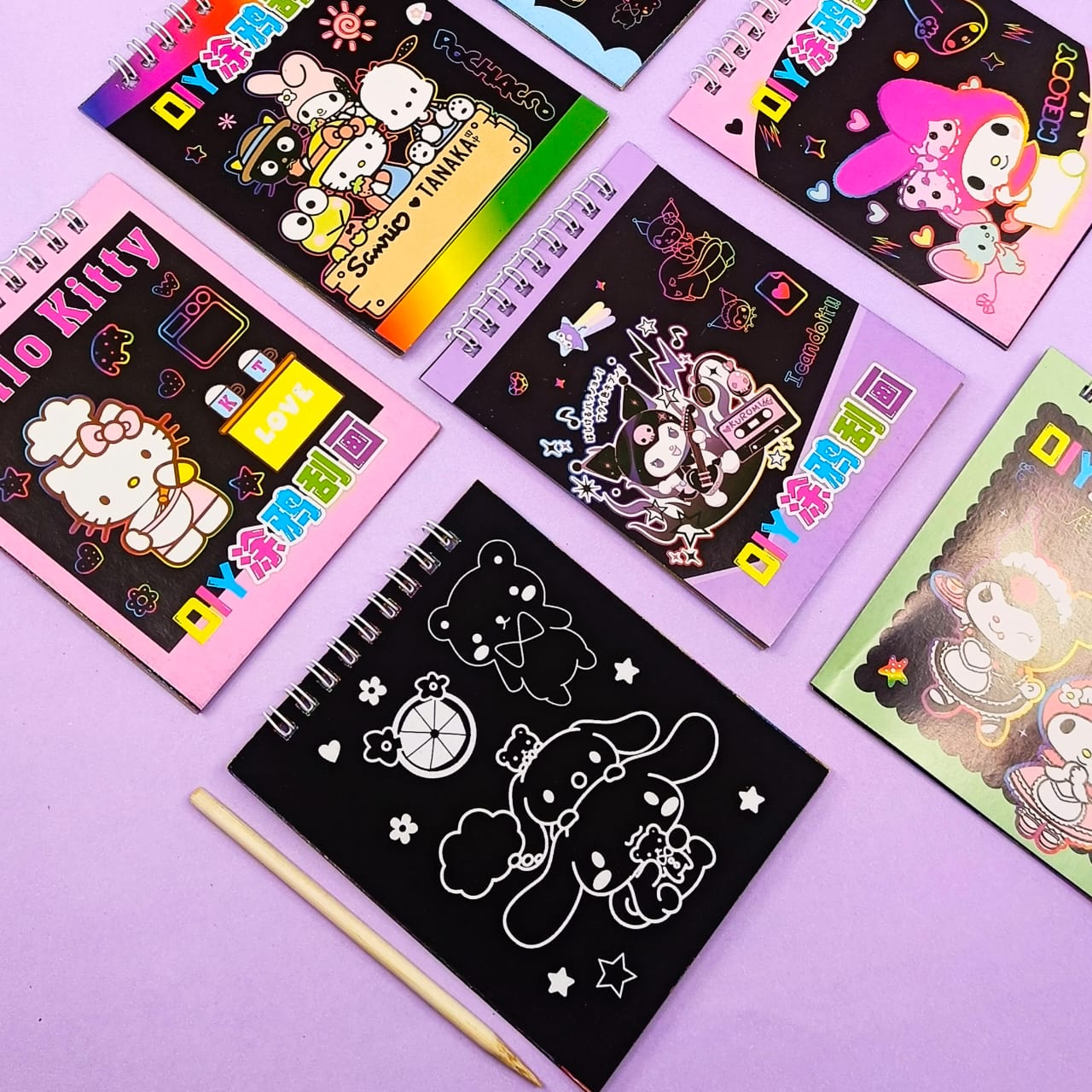 Sanrio Characters  - Scratch Painting Magic Book