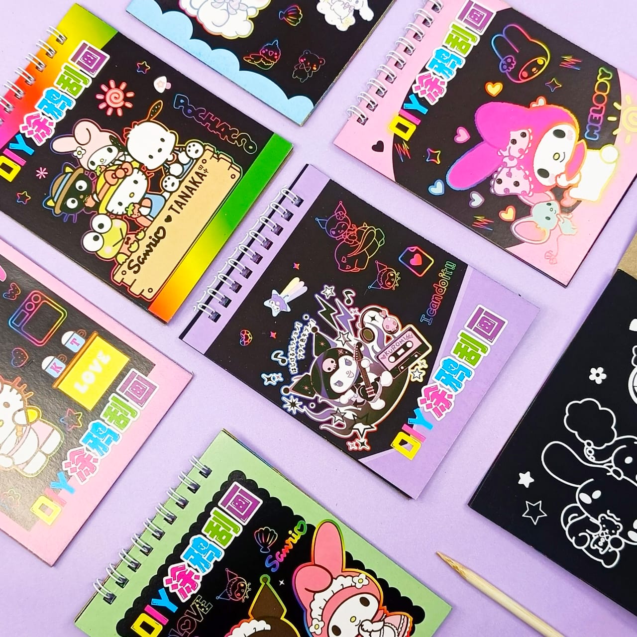 Sanrio Characters  - Scratch Painting Magic Book