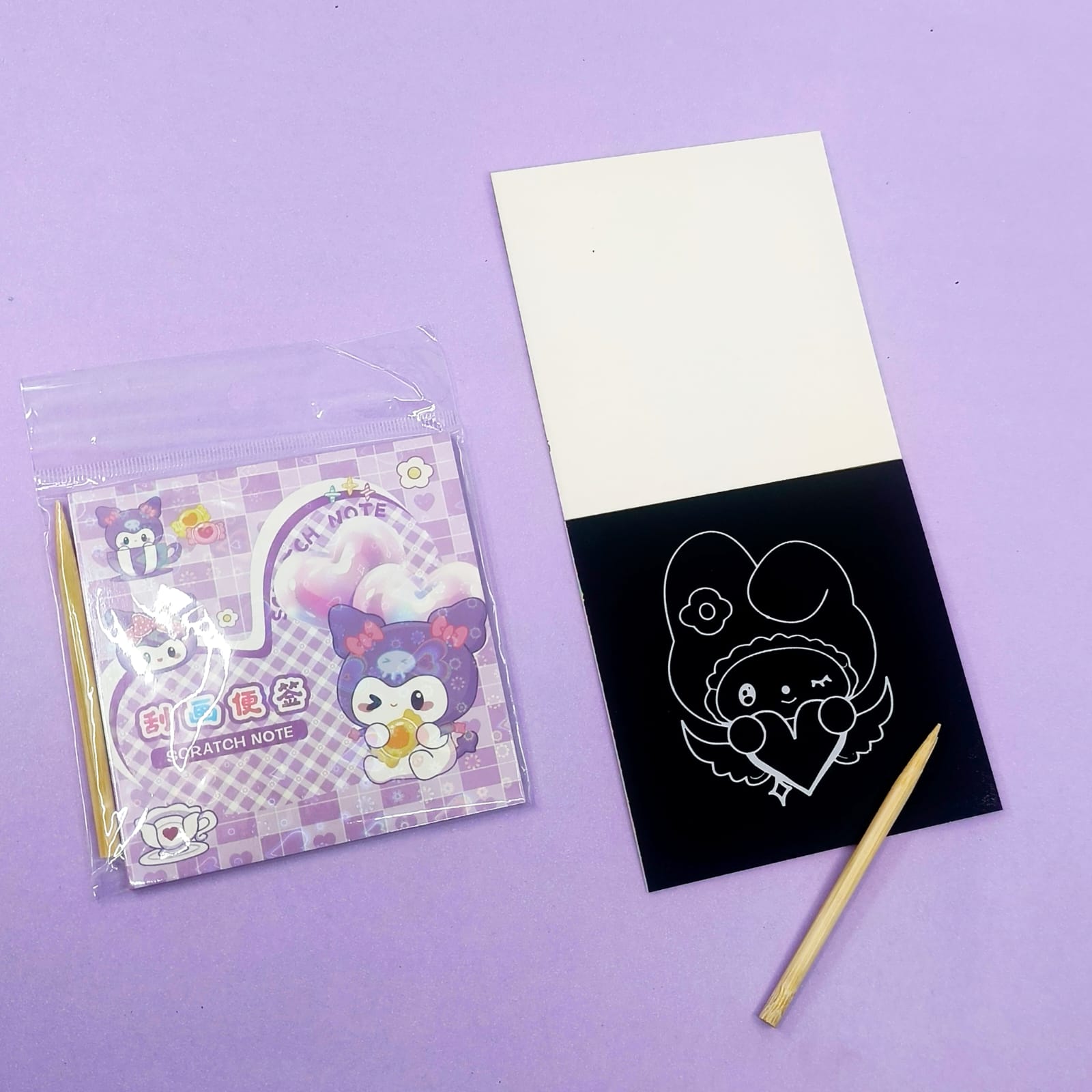 Cute Sanrio Characters  - Scratch Painting Magic Book