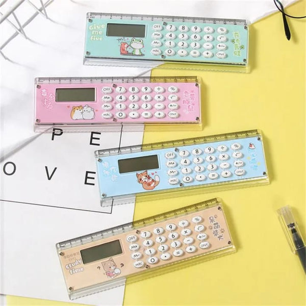 Cute Animal - Ruler & Calculator (  2 in 1  )