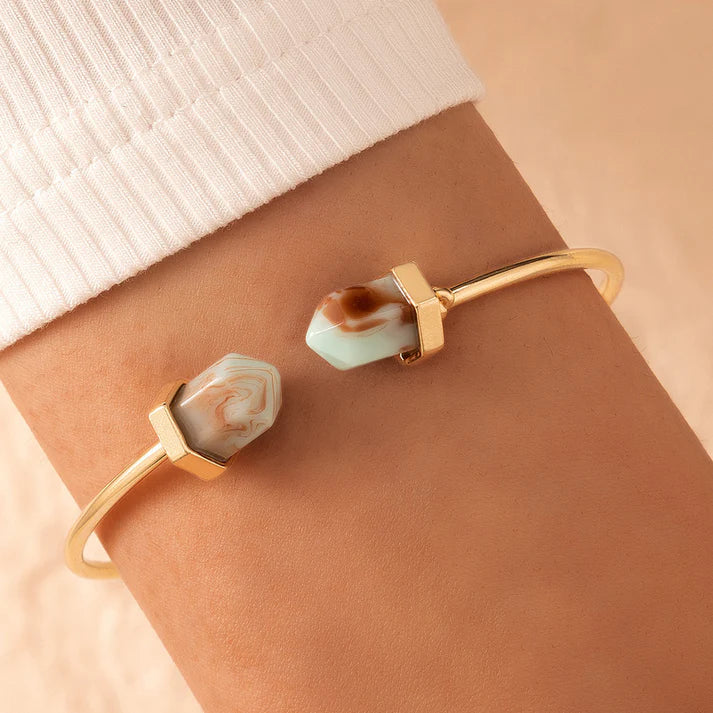 Natural Stone Bangle - Bracelet