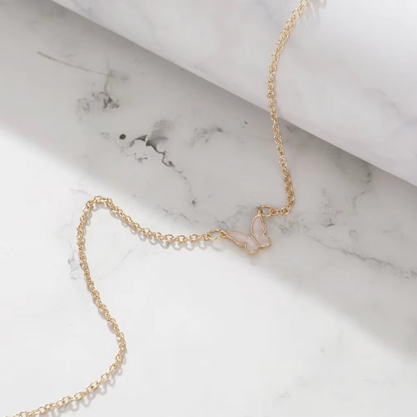 White Butterfly - Necklace