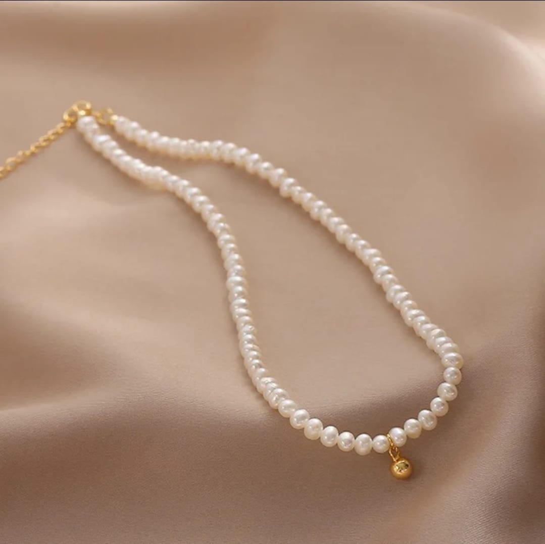 Pearls Bead Gold - Necklace