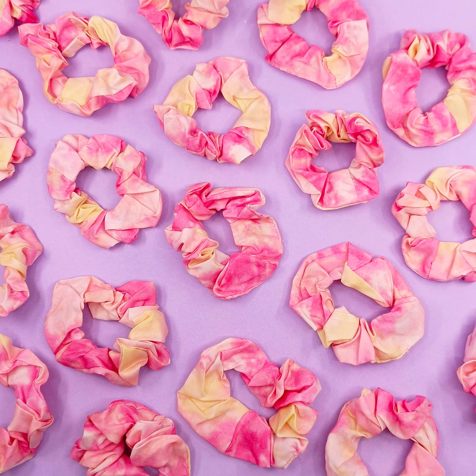 Watercolor Pink - Hair Scrunchie