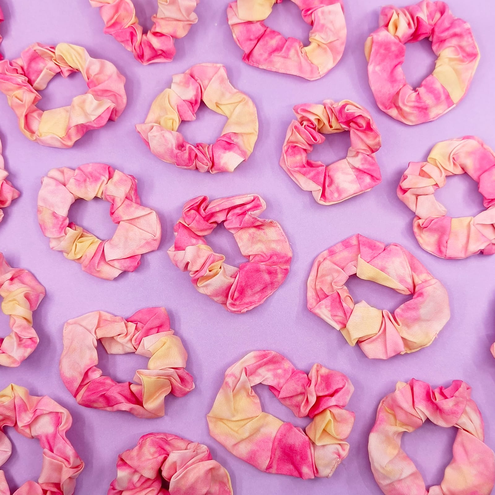 Watercolor Pink - Hair Scrunchie