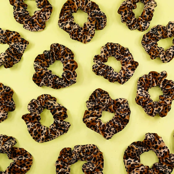 Leopard Print - Hair Scrunchie