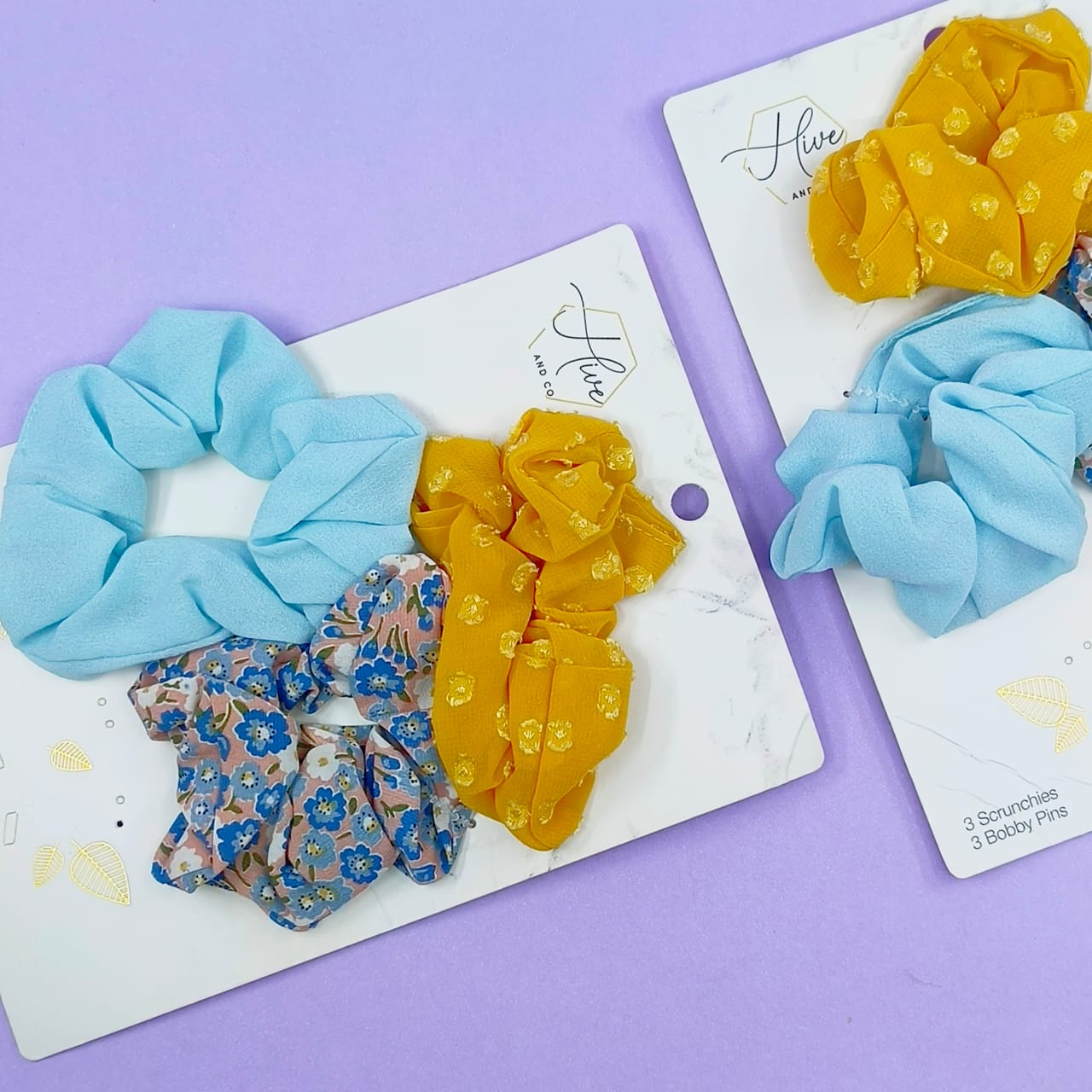 Basic Floral - Hair Tie Set Of 3