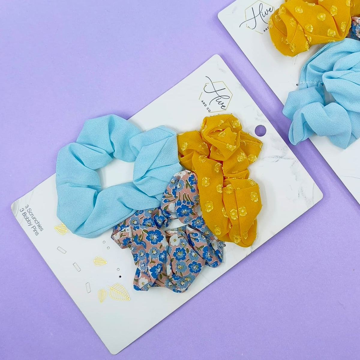 Basic Floral - Hair Tie Set Of 3