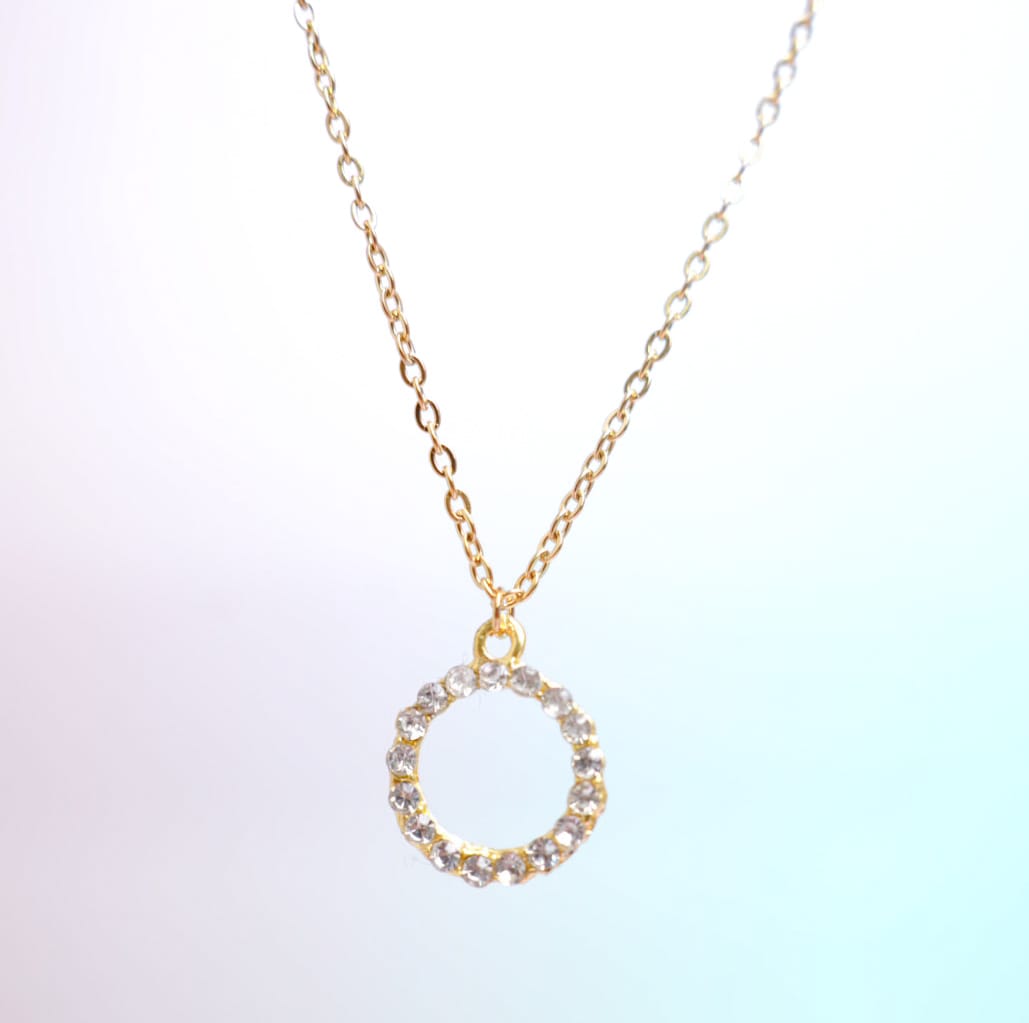 Blinky Circle Gold- Necklace