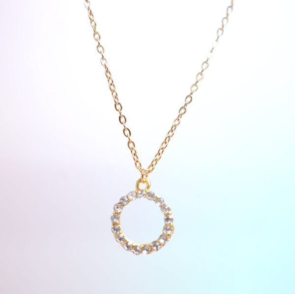 Blinky Circle Gold- Necklace