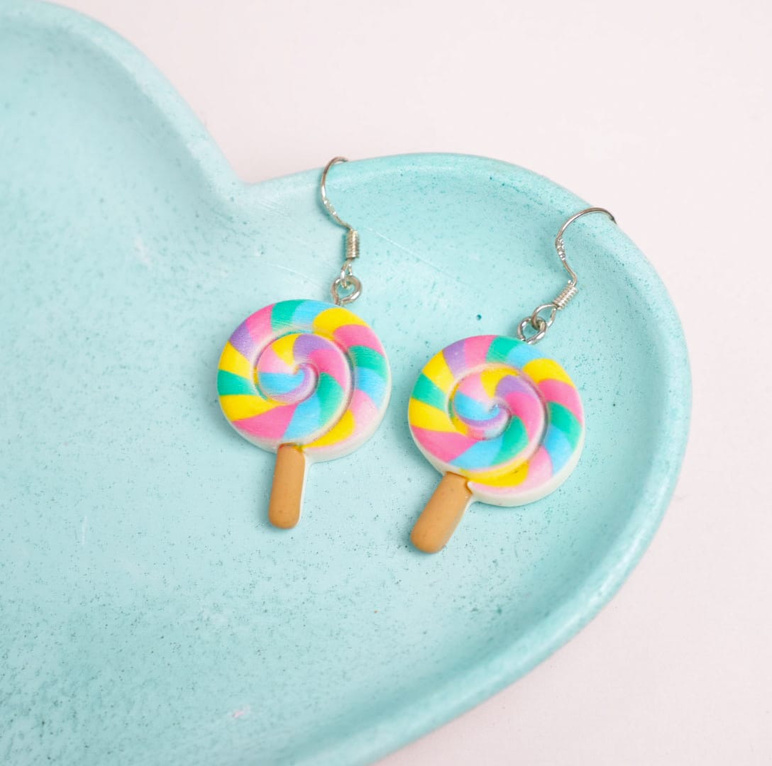 Rainbow Lollipop - Earrings