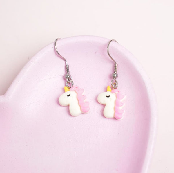 Cute Pink Unicorn - Earrings