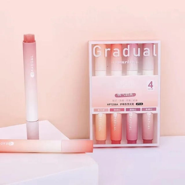 Gradual Color Pink Shades - Highlighter Set Of 4