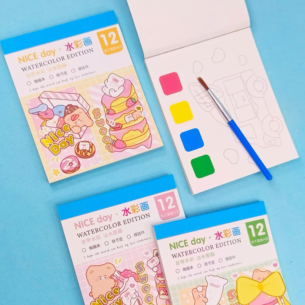 Nice Day Watercolor Pad Painting Set The Blingspot Studio