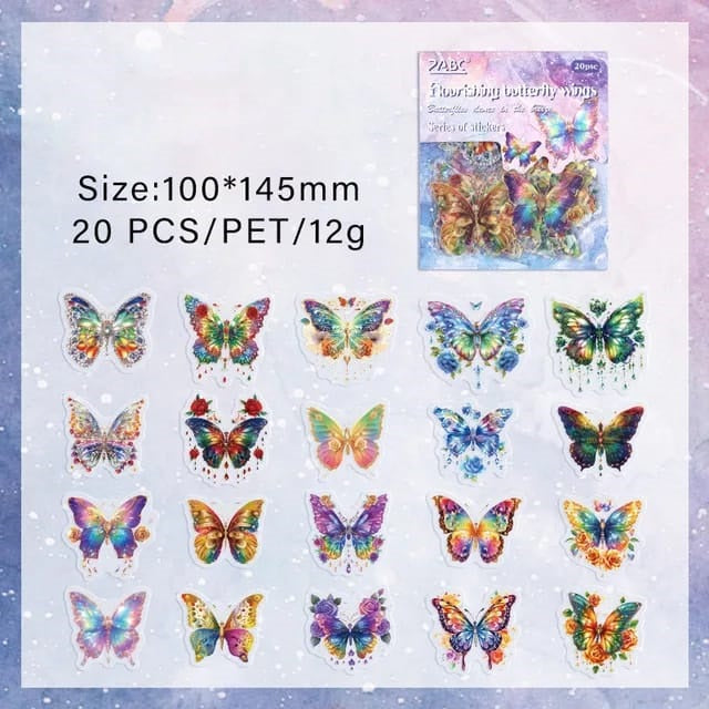 Crystal Butterfly - Sticker