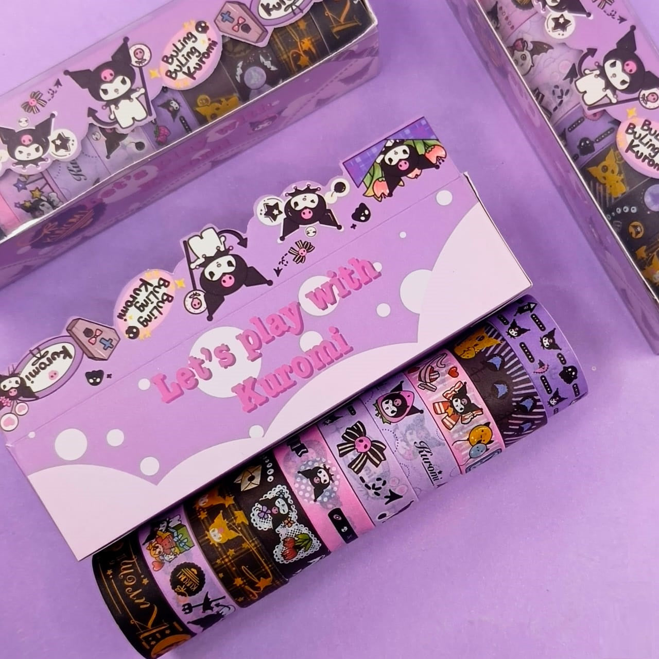 Kuromi Sanrio Character - Washi Tape Set Of 10