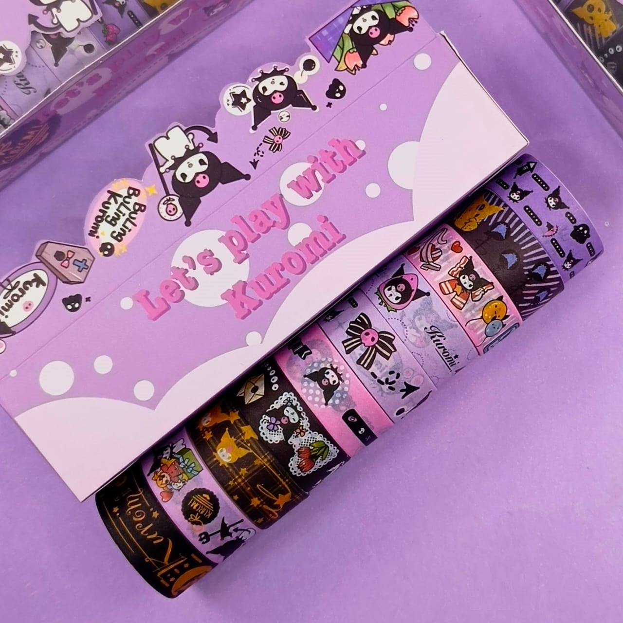 Kuromi Sanrio Character - Washi Tape Set Of 10