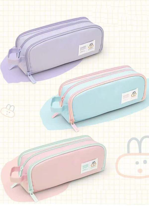 Hard Study Premium 3 Zipper With Mini Pouch - Large Pouch