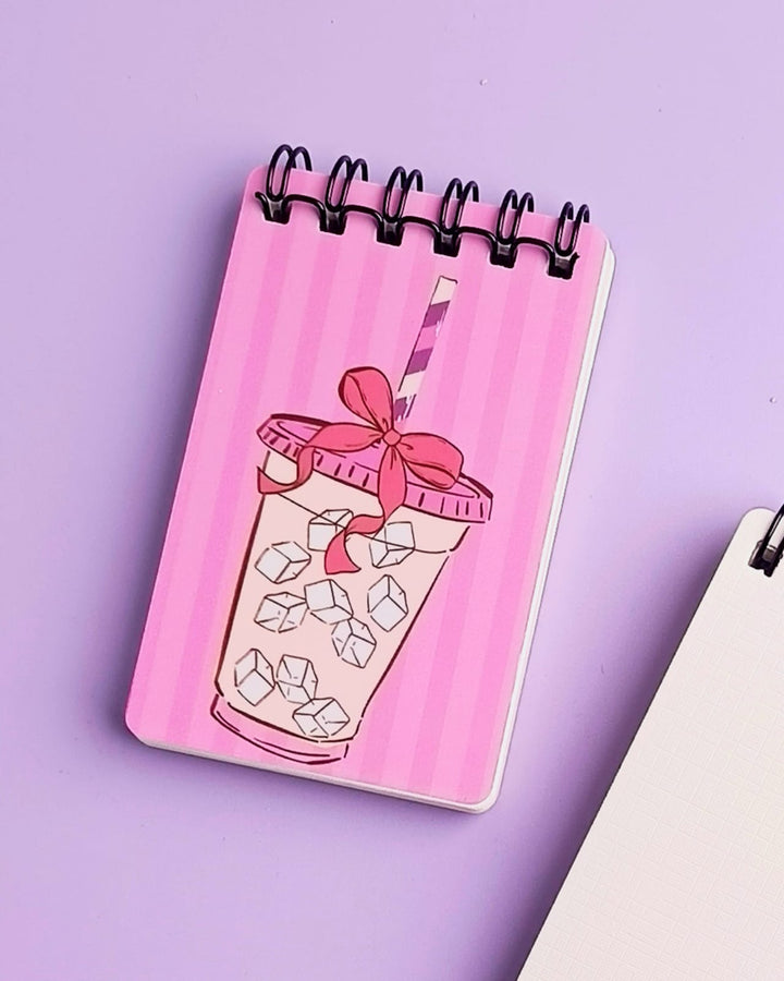Bow Girl Pink Drink Sipper - Mini Notepad – The Blingspot Studio