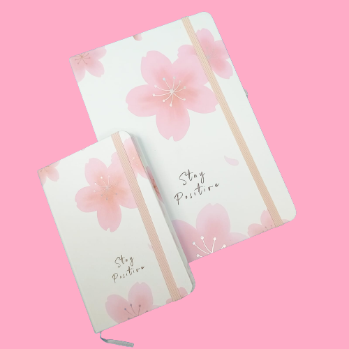 Stay Positive Flowers Journal - Style 1