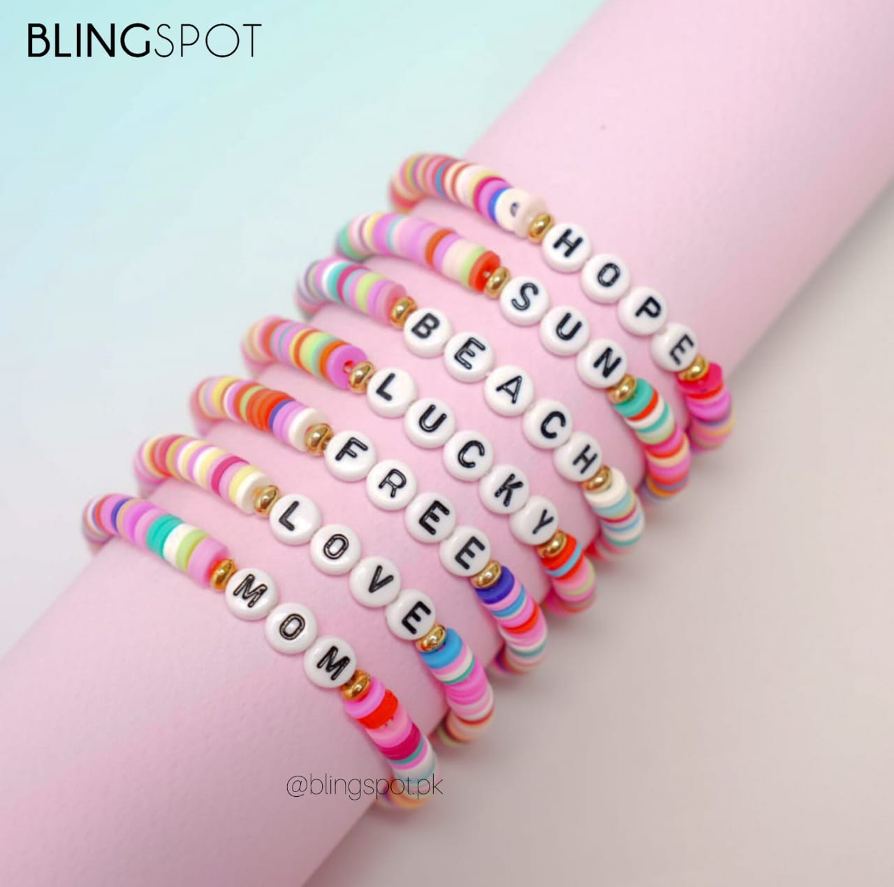 Beautiful Words Funky Beads - Bracelet