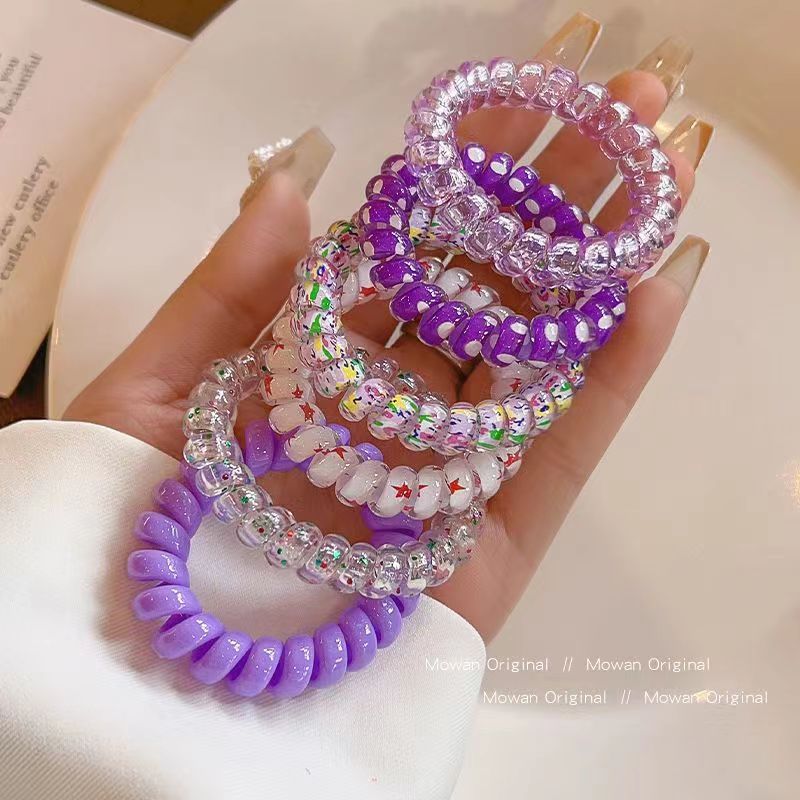 Sparkle  Pastel Colors - Hair Tie Set of 6