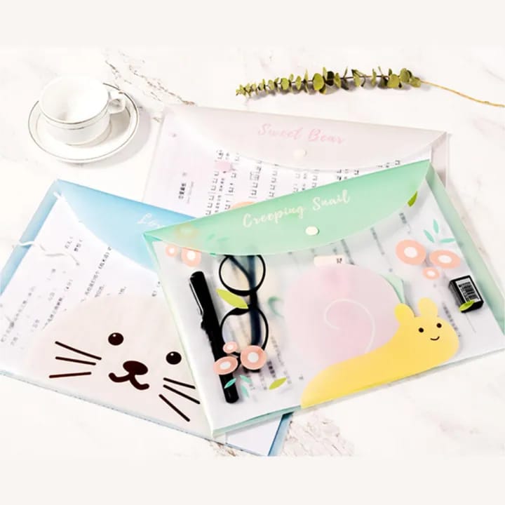Cute Animal Document Folder - Large Pouch