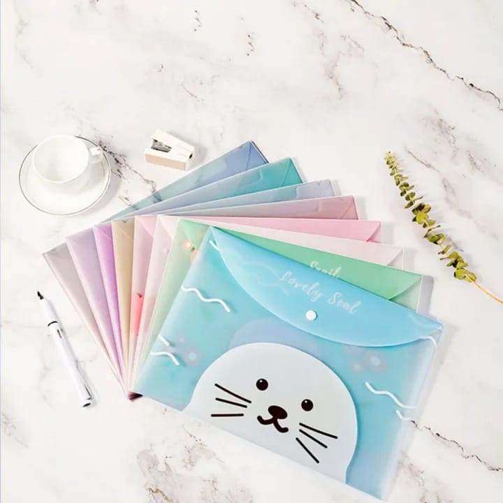 Cute Animal Document Folder - Large Pouch