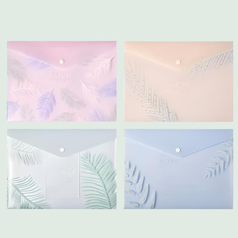 Nature Plant &amp; Leaves Document Folder - Large Pouch