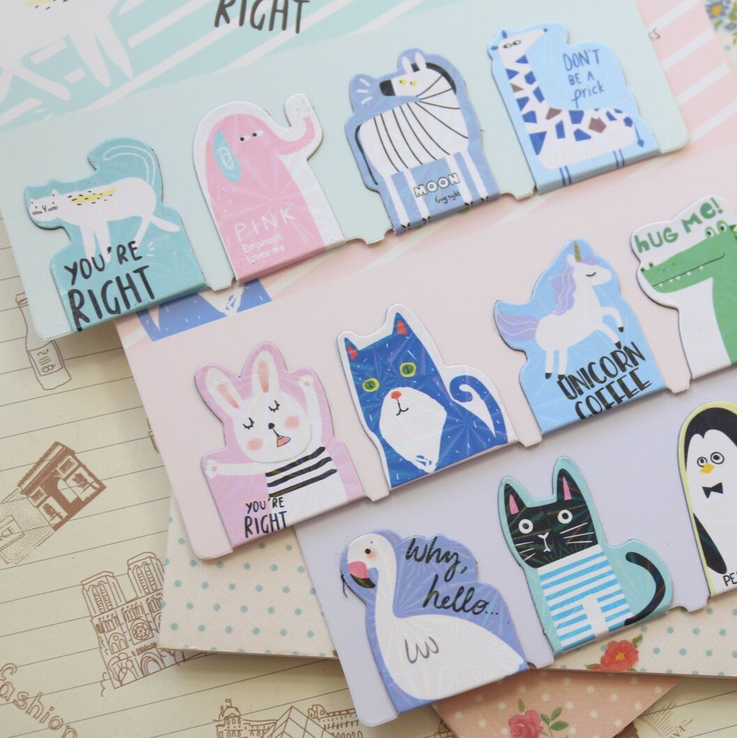 Cute Animals Magnetic - Bookmark Set Of 4