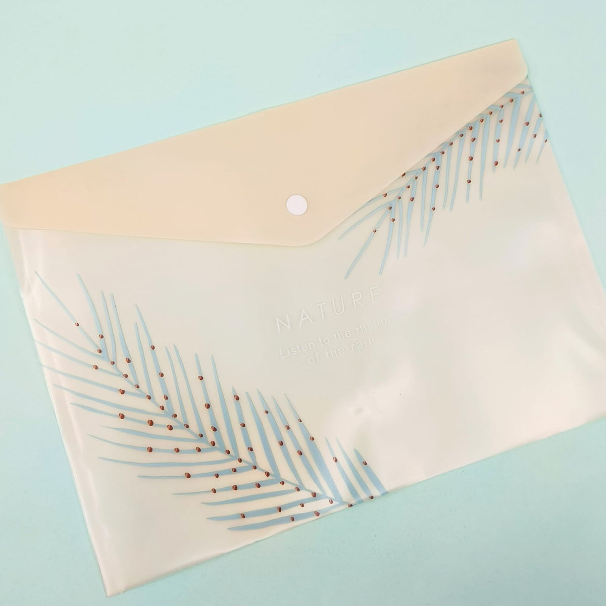 Nature Plant &amp; Leaves Document Folder - Large Pouch