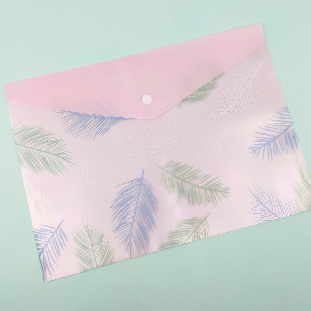 Nature Plant &amp; Leaves Document Folder - Large Pouch