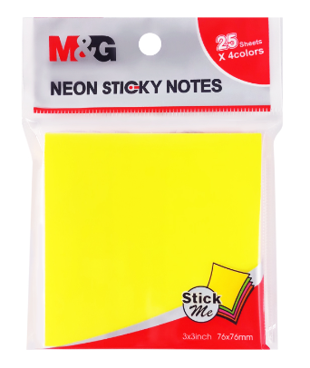 M&G Neon Colors  - Sticky Note 76x76 ( 4 Colors )